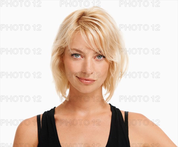 Studio portrait of attractive woman