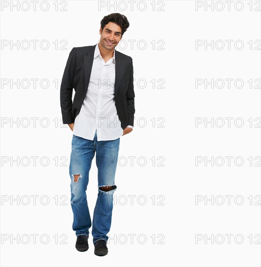 Studio portrait of stylish man