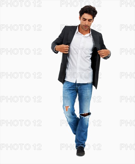 Studio portrait of stylish man