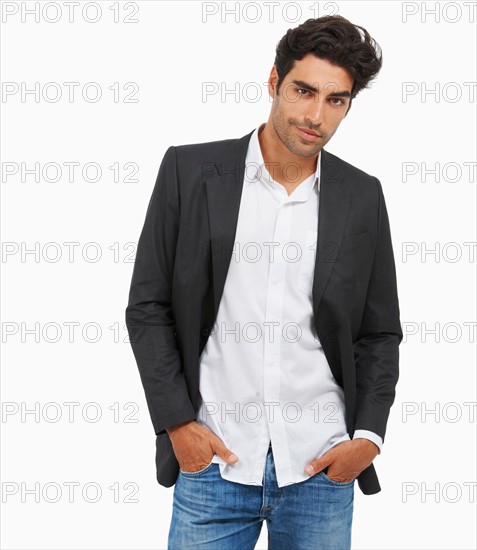 Studio portrait of stylish man