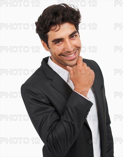 Studio portrait of stylish man