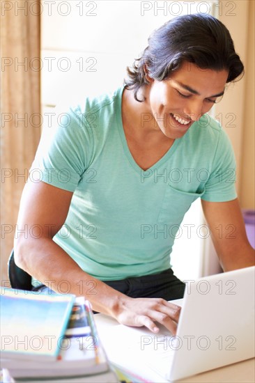 Man using laptop