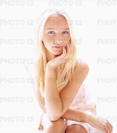 Portrait of teen (16-17) girl