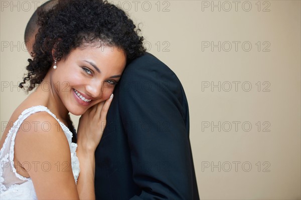 Portrait of newly wed couple