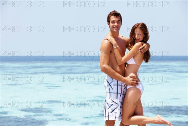 Couple enjoying summer holidays