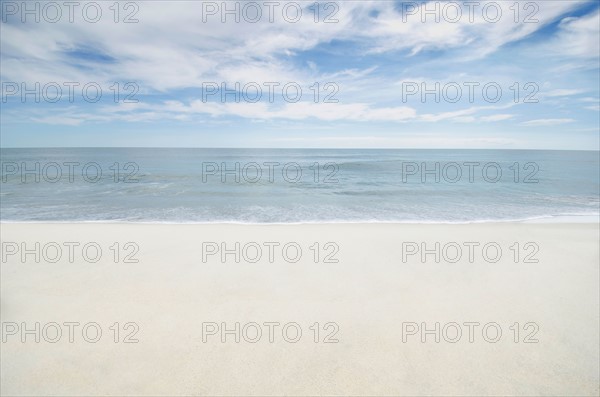 Empty sand beach