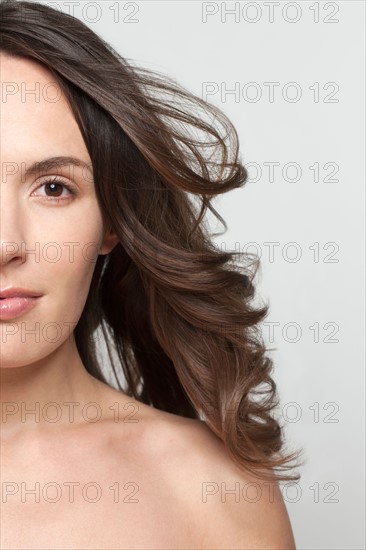 Portrait of woman, studio shot