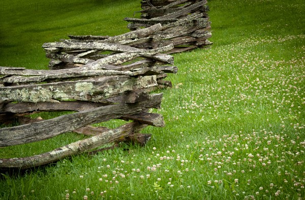 Weaverville,  Old wooden fence near Zebulon Baird Vance birthplace