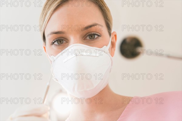 Portrait of female dentist.