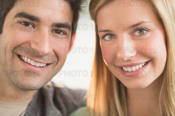 Portrait of smiling couple.