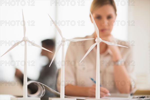 Architect working in firm dealing with wind power.