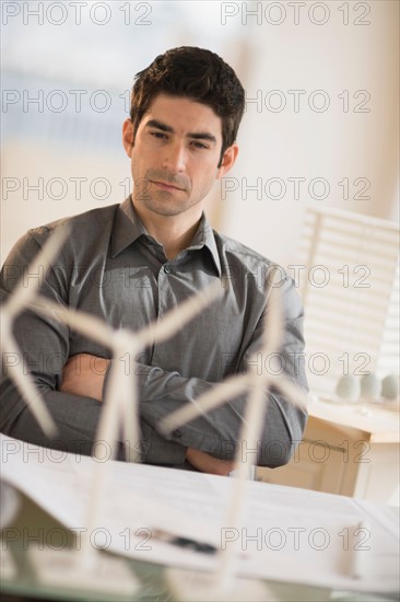 Architect working in firm dealing with wind power.