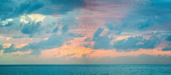 Dramatic sky over sea. Jamaica.