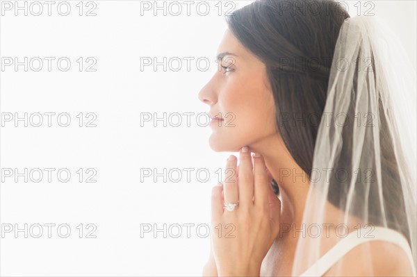 Studio shot of bride.