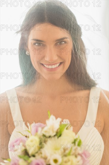 Studio portrait of bride.