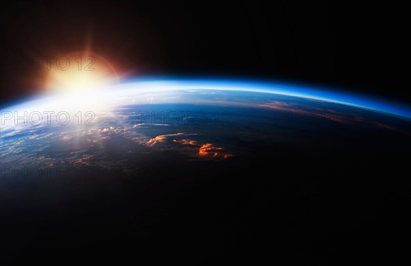 Sunrise over Planet Earth.