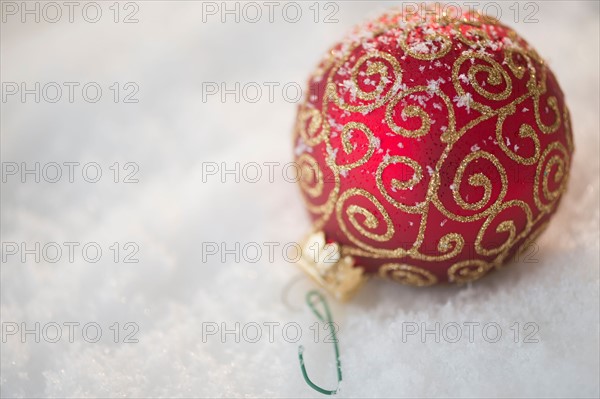 Close-up view of Christmas bauble
