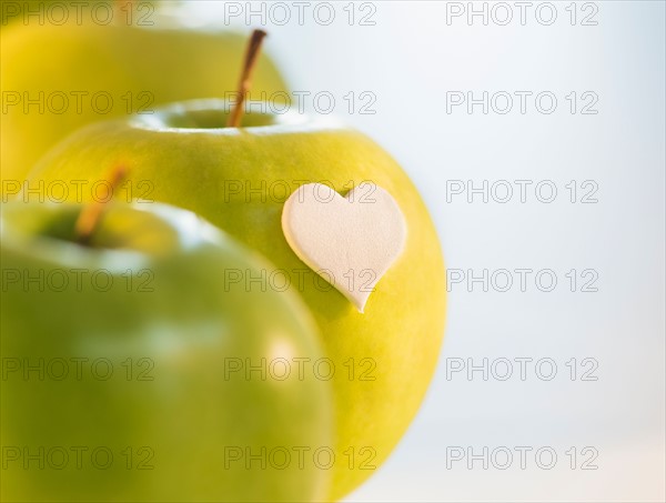 Studio Shot of green apples
