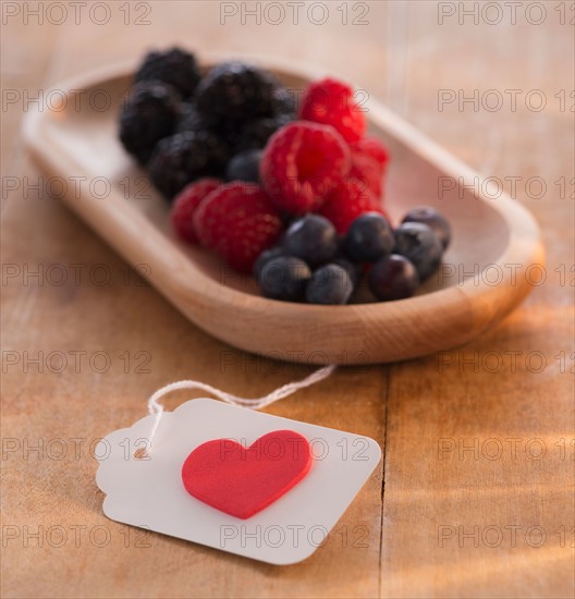 Studio Shot of berry fruits in bowl