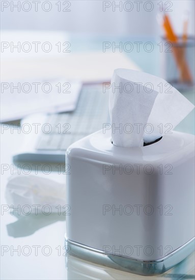 Close-up of box of tissues