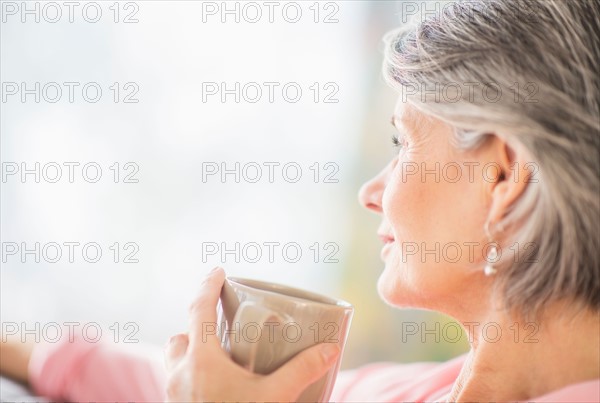 Portrait of woman relaxing