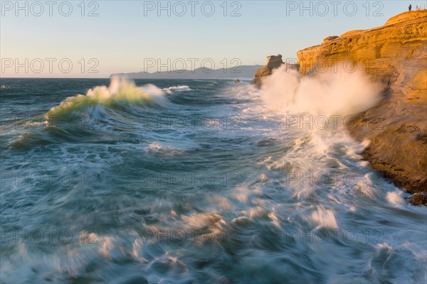 View at Stormy sea