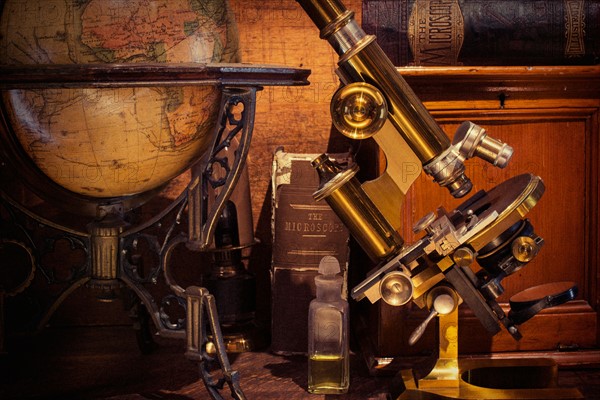 Antique scientific equipment.