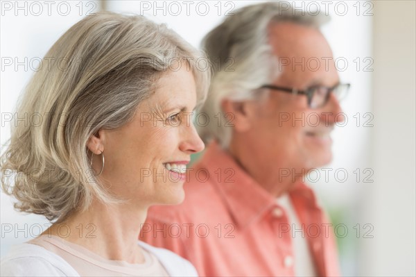 Smiling senior couple.