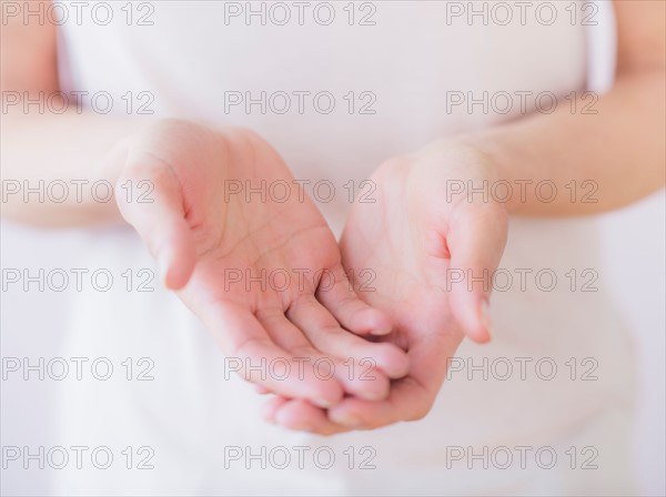 Studio Shot of woman's hands