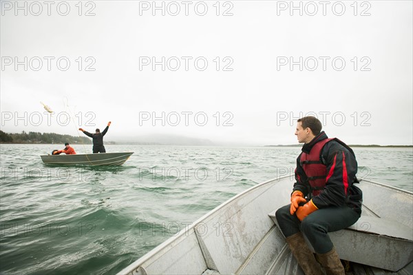 People crabbing