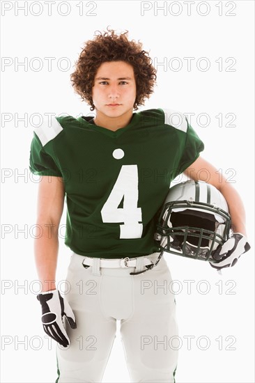 Portrait of American football player