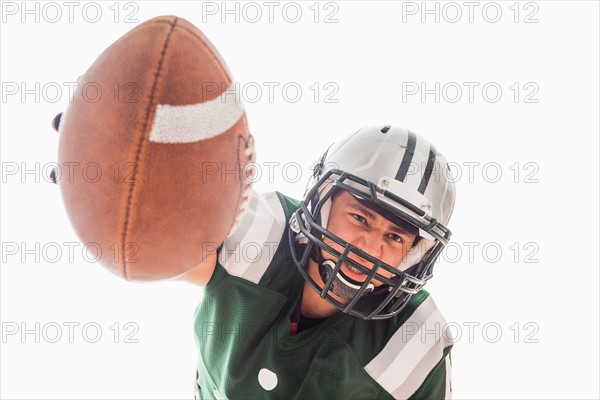 Portrait of American football player