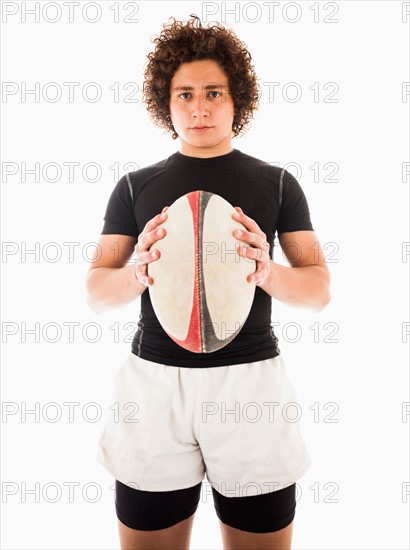 Portrait of rugby player