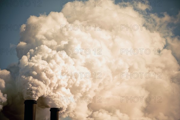Industrial smokestacks