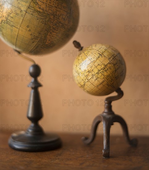 Antique globes.