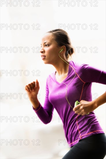 Woman jogging.