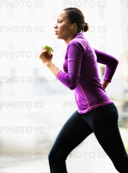 Woman jogging.