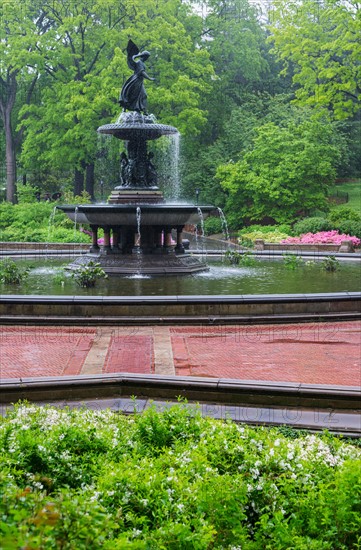 Central Park, New York City. Bethesda fountain in central park.