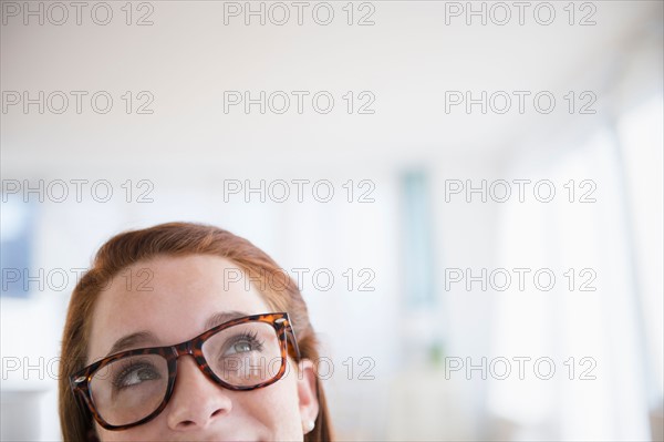 Teenage girl (14-15) wearing glasses