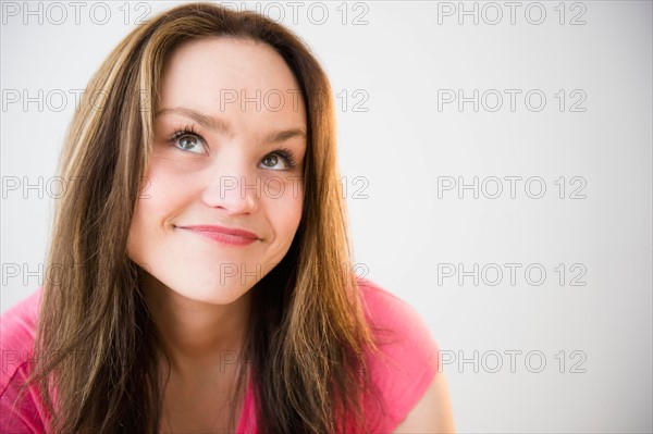 Portrait of young woman smiling