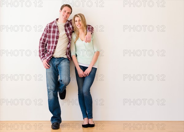 Portrait of embracing couple