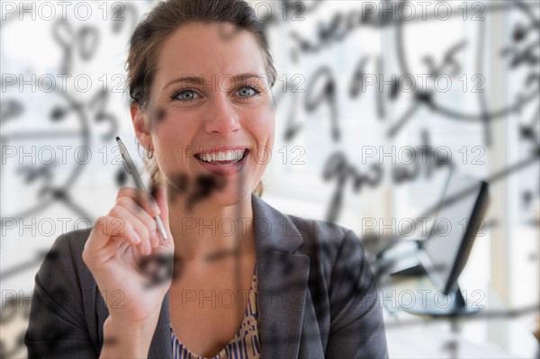 Portrait of woman in office