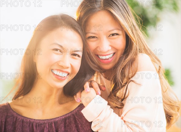 Portrait of smiling women