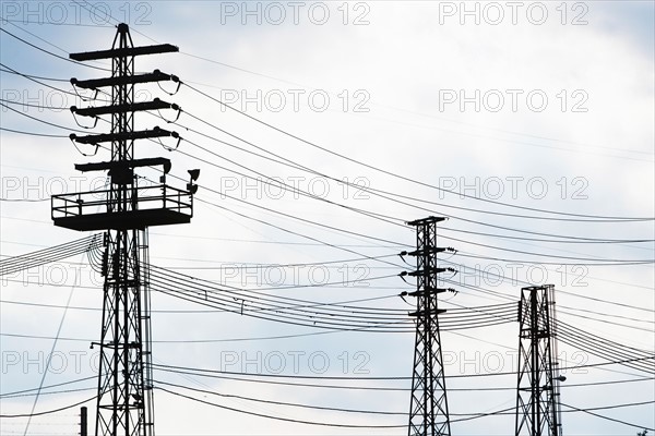 Transmission tower pylons