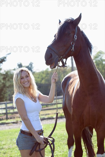 Woman with horse