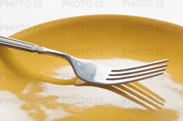 Plate with fork