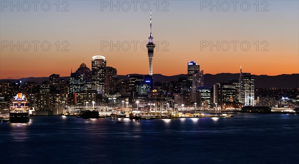 View of city and harbor