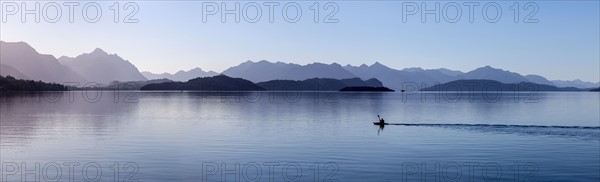 View of lake and mountains