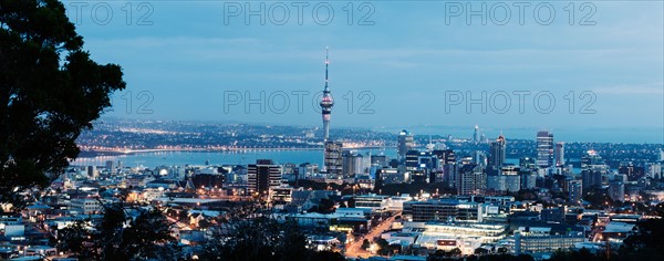 View of city and harbor