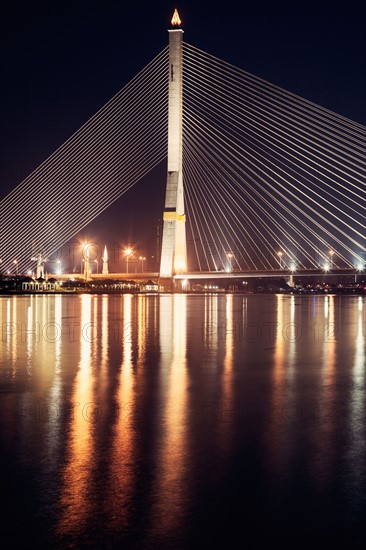 Rama VIII Bridge on Chao Phraya River